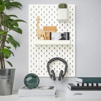 Органайзер для хранения Swed House с перфорированной доской 64.02.7140 (белый)