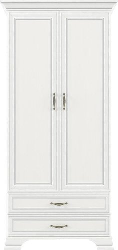 Шкаф распашной Anrex Tiffany 2DG2S Вудлайн Кремовый