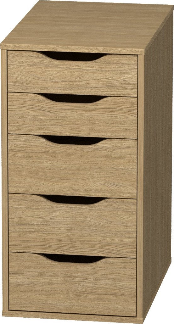 Комод Mio Tesoro Ингар 5 36x71x53 (дуб скандинавский)