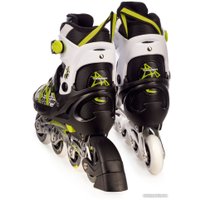 Роликовые коньки Favorit PW-153B-5GN (р. 40-43)