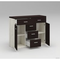 Комод Миркомодоф Милтон 12 (дуб крафт белый/венге луизиана)