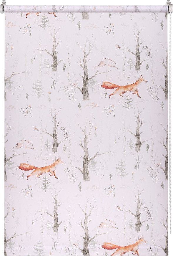 

Рулонные шторы Franc Gardiner Print Лесные друзья лисы, день 75x160 9403217942