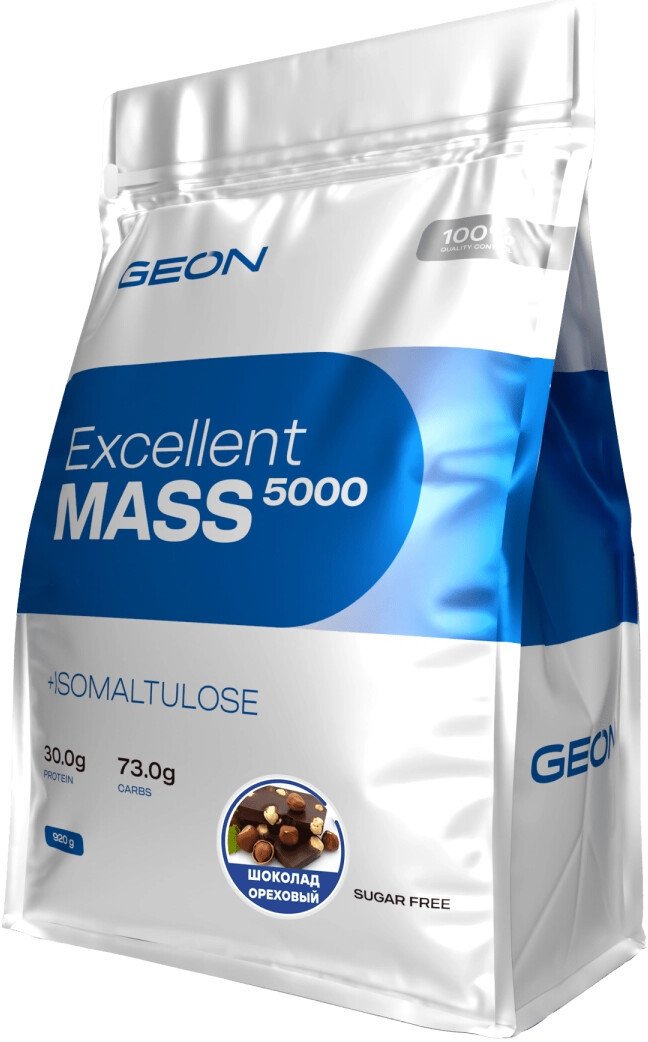 Гейнер Geon Excellent Mass (лесной орех/шоколад, 920 г)
