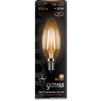 Светодиодная лампочка Gauss LED Filament Candle E14 7 Вт 2700 К 103801107