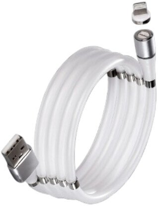 

Кабель SmartBuy Ik-512mag-s USB Type-A - Lightning (1 м, белый)