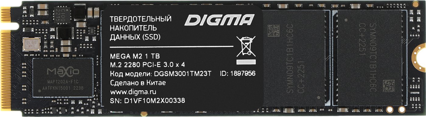 

SSD Digma Mega M2 1TB DGSM3001TM23T