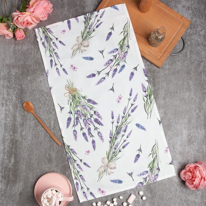 

Полотенце Этель Lavender Вид 2 7560446 (белый/зеленый)
