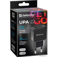 Сетевое зарядное Defender UPA-22 (черный)