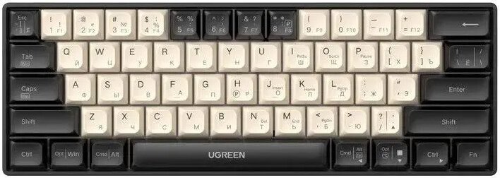 Клавиатура Ugreen K371 (черный/бежевый)