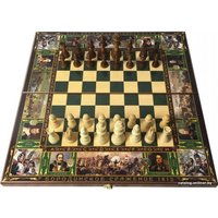 Шахматы/шашки/нарды Саванна Бородино sh-037 (большие)