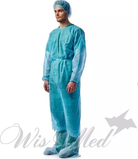 

Медицинская экипировка Safety Завязки на спине рукав на резинке 140см 4083 (10 шт, голубой)