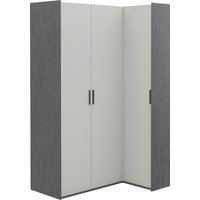 Шкаф распашной Elva Эссен NEM04HC-3D-1480/1120/2310 (29) (металл бруклин/лунный камень)