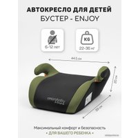 Детское сиденье Amarobaby Enjoy AB222007ESeZ/11 (серый/зеленый)