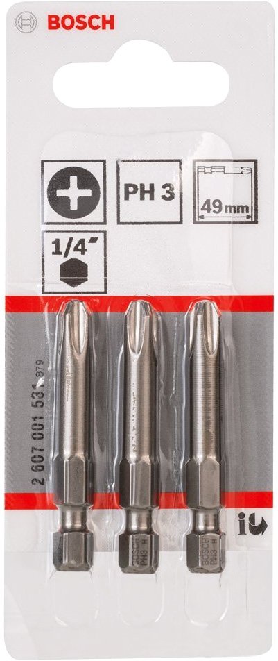

Бита Bosch 2607001531 3 предмета