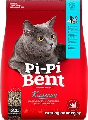 Наполнитель для туалета Pi-Pi Bent Классик 10 кг