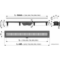 Трап/канал Alcaplast APZ10-550M