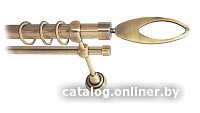 

Карниз для штор Lm Decor Эллипс 178 1р гладкий 25мм (антик, 2.4м)
