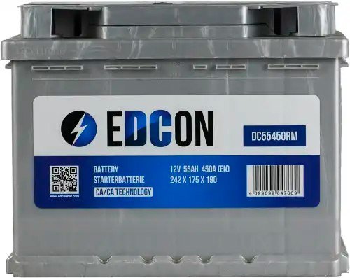 

Автомобильный аккумулятор EDCON DC55450RM (55 А·ч)