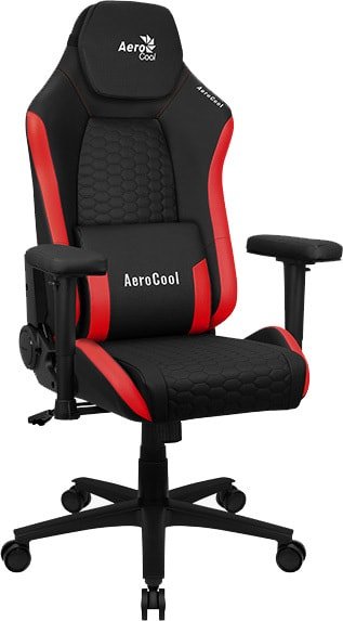 

Игровое (геймерское) кресло AeroCool Crown Leatherette (черный/красный)