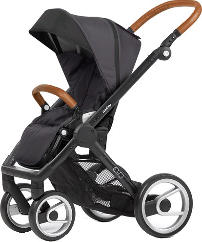 

Коляска прогулочная «книга» Mutsy Evo Urban Nomad (прогулка, рама black cognac, dark grey)