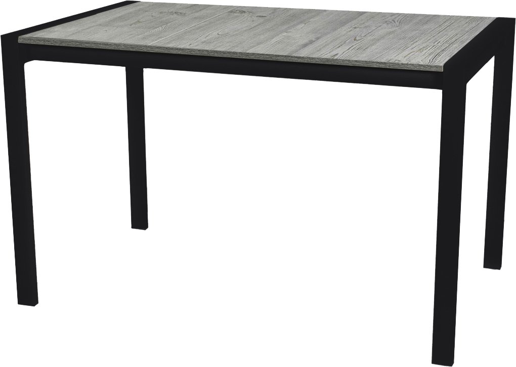 

Кухонный стол Древпром М91 Кастел ДП1-01-02 120-160x70 (навара/черный матовый)