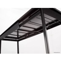 Кухонный стол M-City Cremona 140 Matte Statuario 614М04873 (белый мрамор матовый/черный)