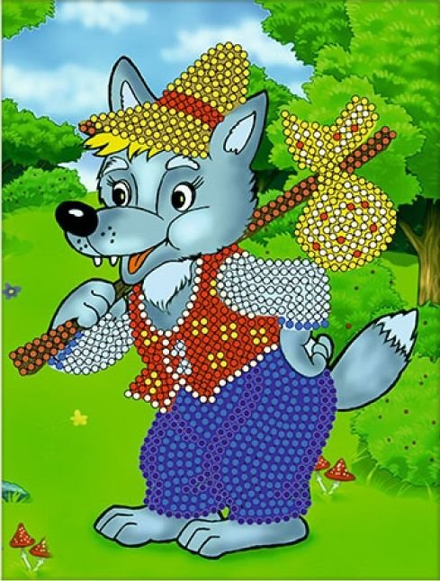 

Набор для вышивания Русская сказка Волк-путешественник КВ-051б