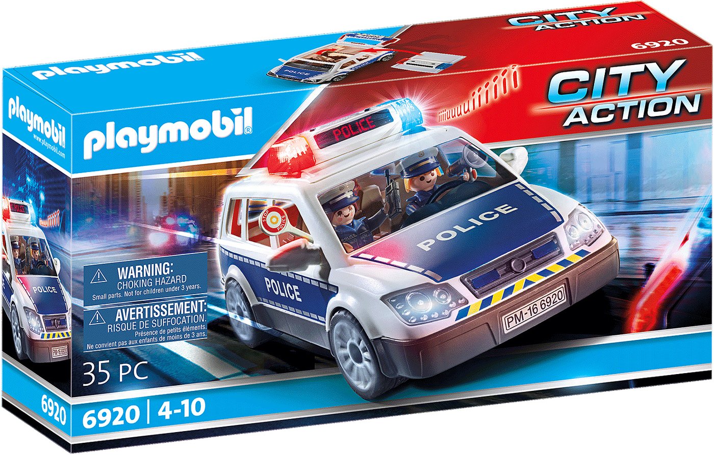 

Конструктор Playmobil PM6920 Отрядная машина с подсветкой и звуком