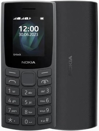 Nokia 105 4G (2023) Dual SIM TA-1551 (черный)