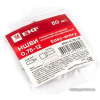 Наконечник-гильза для кабеля EKF PROxima Nhvi-0.75-12 (50 шт)