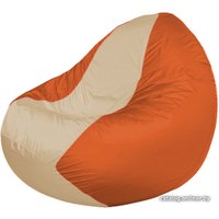 Кресло-мешок Flagman Classic К2.1-162 (оранжевый/бежевый)