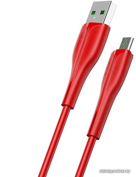 Кабель Usams U38 MicroUSB US-SJ375 (красный)