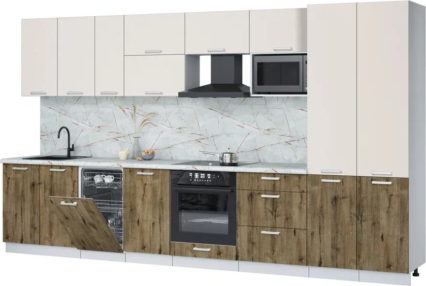 

Готовая кухня Интерлиния Мила Лайт 3.7-ПМ4 (персидский жемчуг/дуб веллингтон/серый каспий)