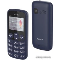 Кнопочный телефон Maxvi B1 (синий)