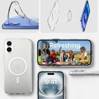 Чехол для телефона Spigen Liquid Crystal Mag Magsafe для iPhone 16 Clear