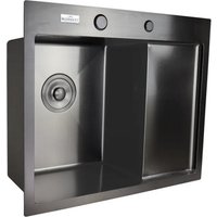 Кухонная мойка MARRBAXX B5848L-MR (черный/графит)