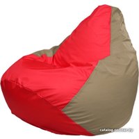Кресло-мешок Flagman Груша Макси Г2.1-171 (бежевый темный/красный)