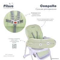 Высокий стульчик Pituso Compatto (mint)