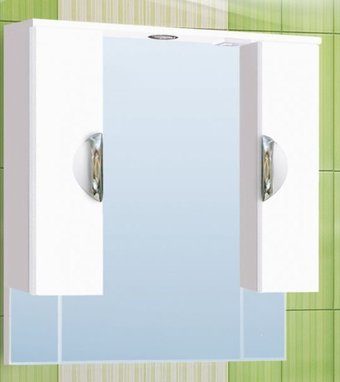 Vako Шкаф с зеркалом Ника 80 (белый)