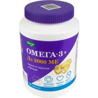 БАД Эвалар Омега-3 + Д3 2000 МЕ (80 капсул)