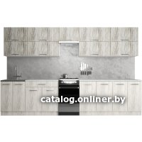 Готовая кухня Хоум Лайн Гранд Лайт 50-3.4 (артвуд светлый/артвуд темный)