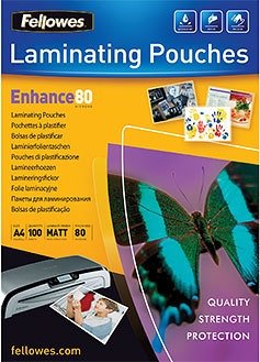 

Пленка для ламинирования Fellowes Matt Laminating Pouch А4, 80 мкм, 100 л