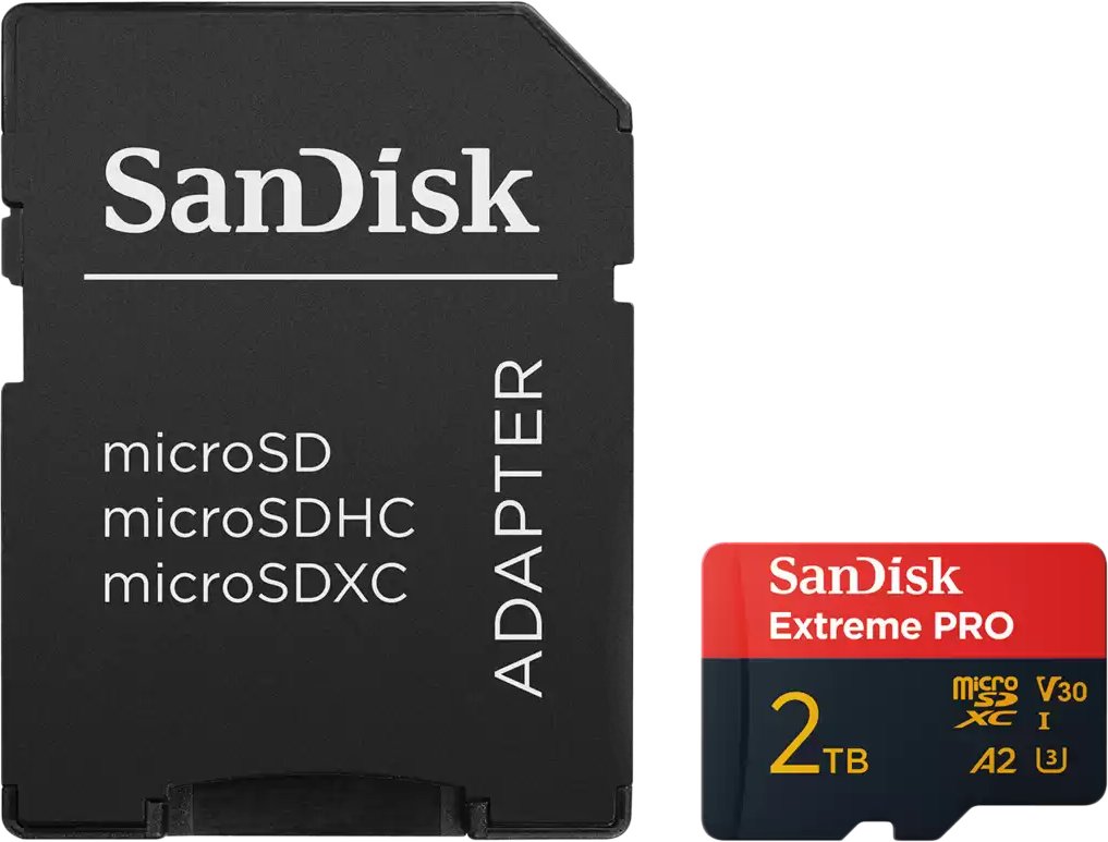 

Карта памяти SanDisk Extreme PRO microSDXC SDSQXCD-2T00-GN6MA 2TB (с адаптером)