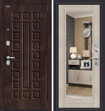 Металлическая дверь el'Porta Porta S 51.П61 (Almon 28/Cappuccino Veralinga)