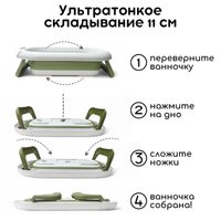 Ванночка для купания Bubago Felice (оливковый)