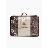 Одеяло Лен наш Лен/овечья шерсть Евро 208840 (200x220, бежевый)