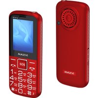 Кнопочный телефон Maxvi B21ds Up (красный)