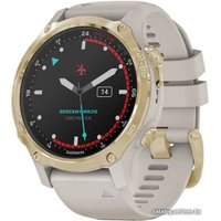 Умные часы Garmin Descent Mk2s (светло-золотистый/светло-песочный)