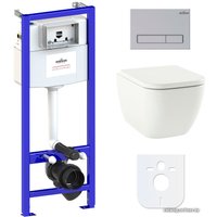 Унитаз подвесной Lavinia Boho Relfix One Rimless 6 в 1 77040075 (матовый пластик)