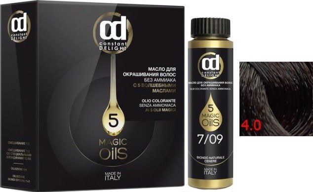 

Масло для окрашивания Constant Delight Olio-Colorante без аммиака 4.0 каштановый